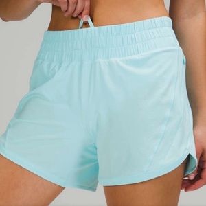 Track That MR Short 5" *Lined - Size 8 - New with Tags - Ice Blue